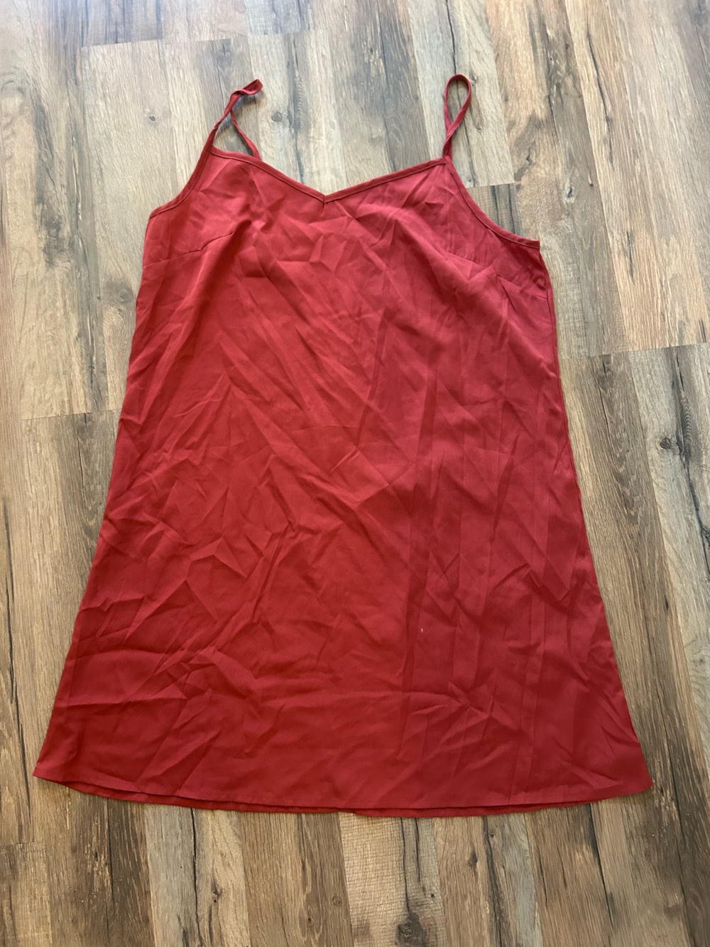 Red Spaghetti Strap Dress